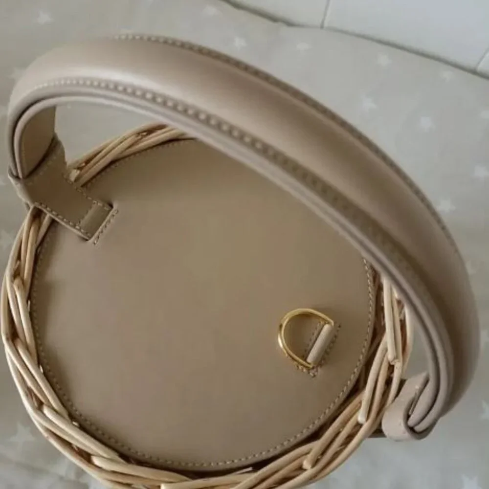 RARE Polène L’Osier Basket Bag in Sand - Picture 6 of 9